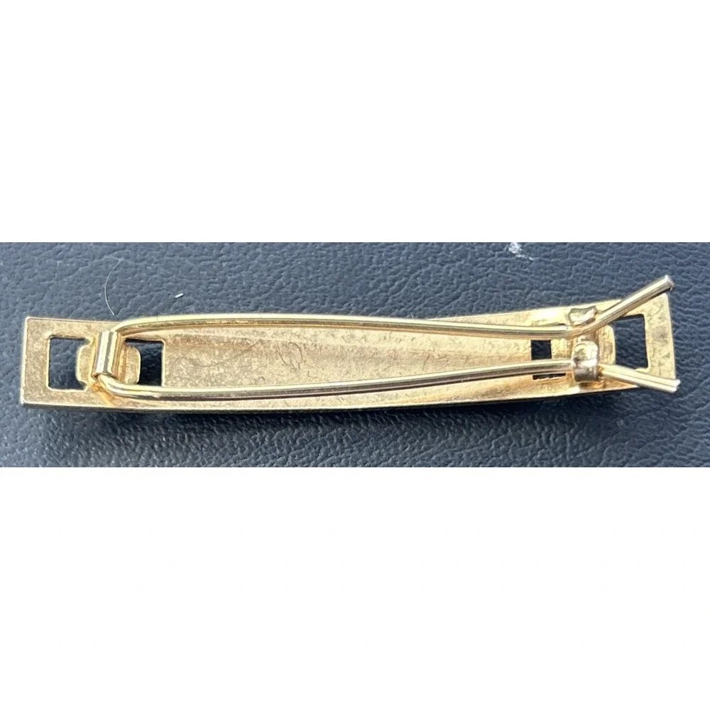 Vintage Brownies Girl Scout Gold Tone Barrette Hair Clasp Clip 50's 60's